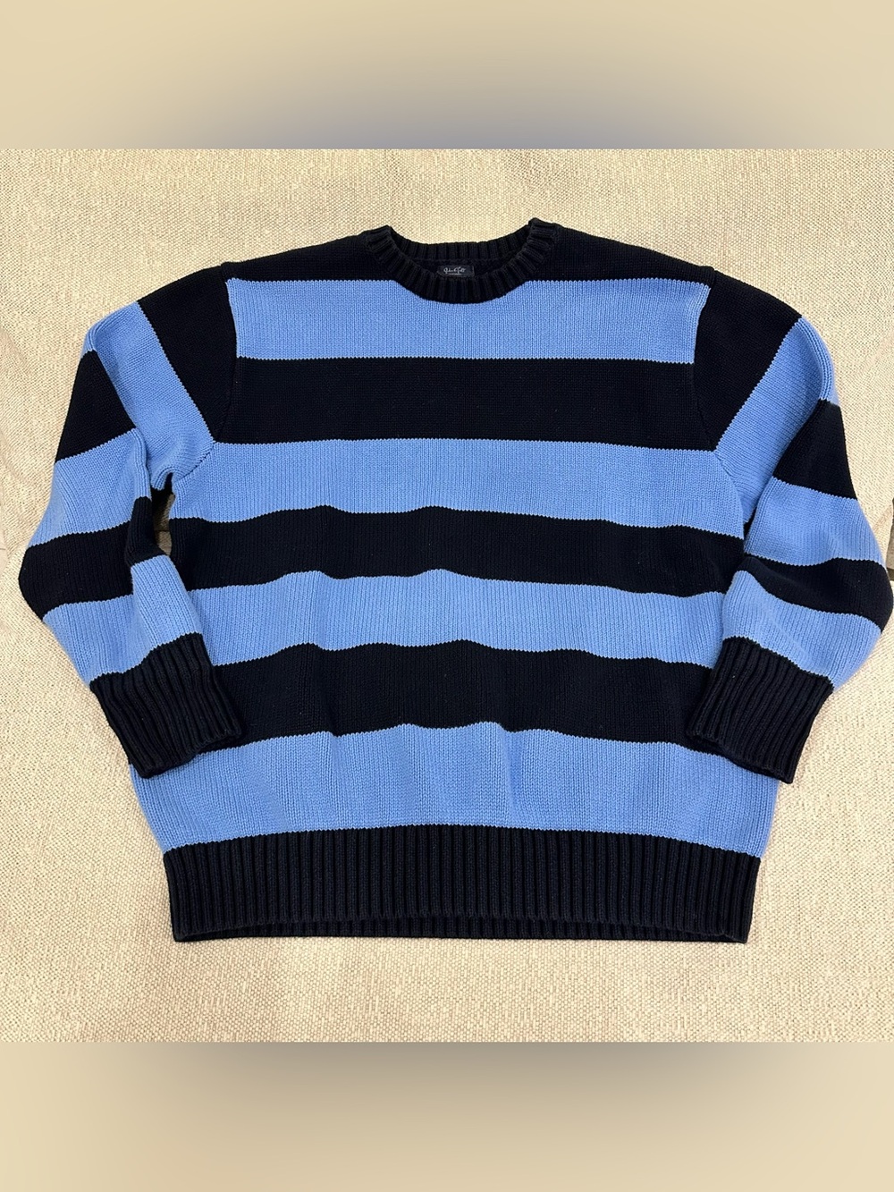 John Galt Knitted Striped
Sweater 100% Cotton Nautical
Lagenlook Preppy